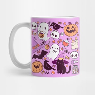 Cute and spooky halloween pattern Mug